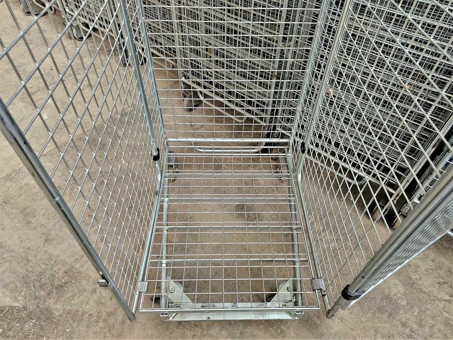 Wózek Magazynowy Transportowy Kosz Siatkowy Kurierski Gniazdowy