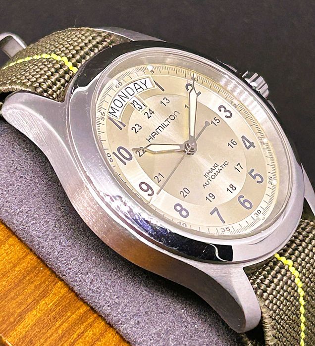 hamilton khaki automatic day-date h644550 full set