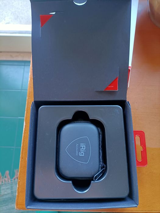 Microfone Clip e Interface p/ Guitarra