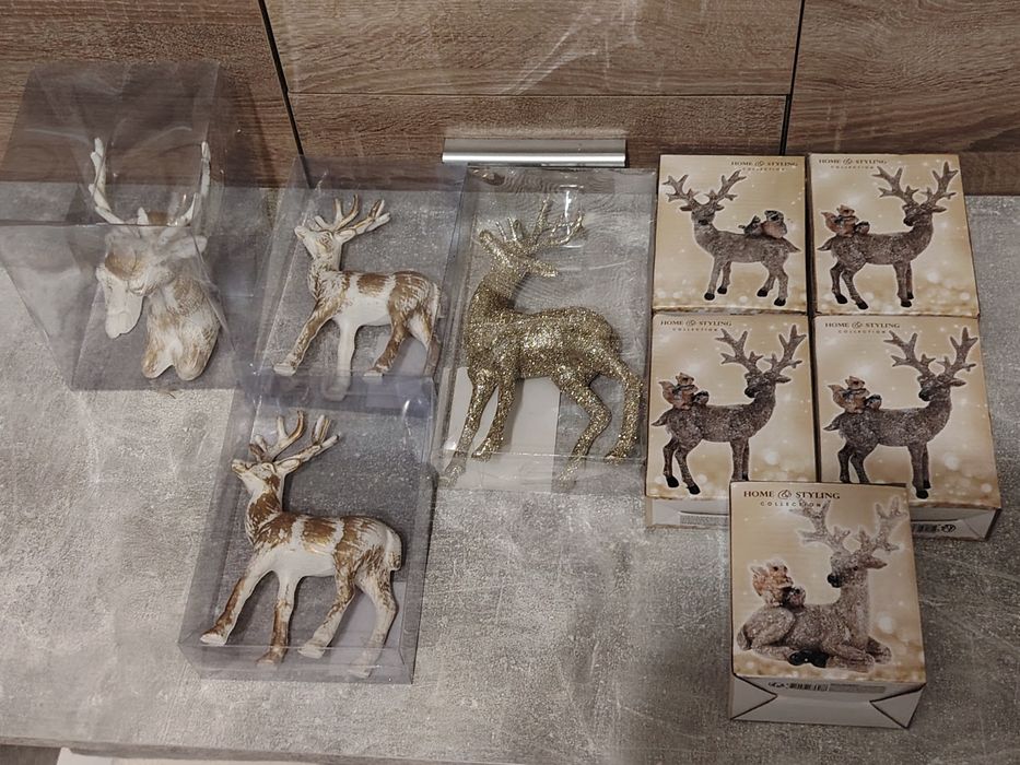 Dekoracyjne renifery ceramiczne/plastikowe DARMOWA DOSTAWA INPOST