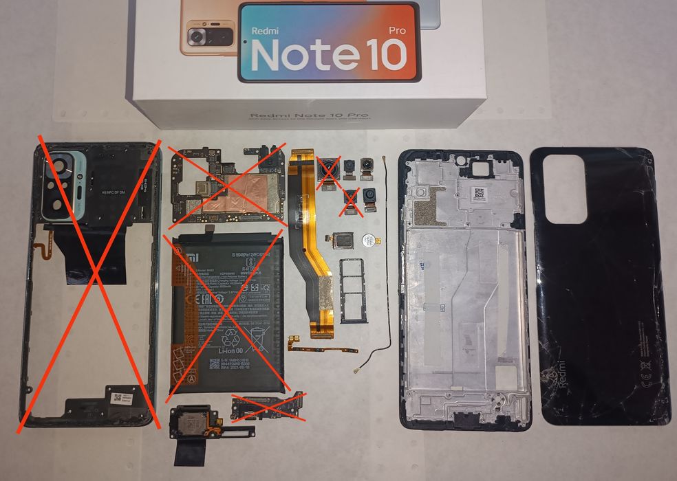 Redmi note 10pro разборка