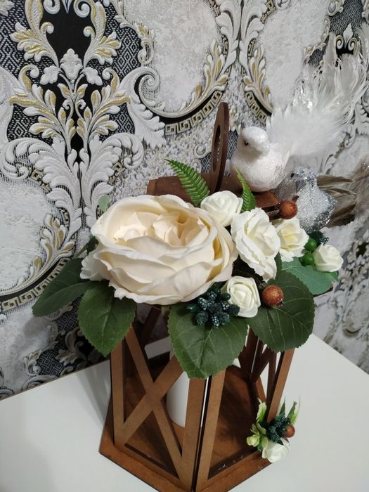 Подставка под свечи (декоративная свадебная)