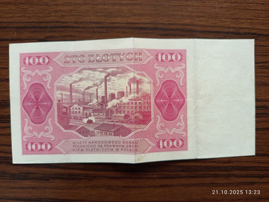 Banknot 100 złotych Seria EE