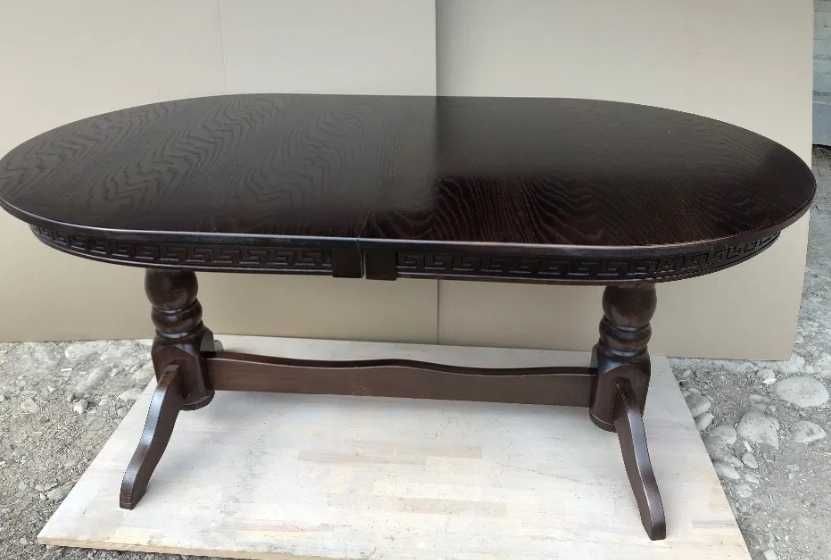 Стіл обідній для кухні і вітальні 160-280см з дерева Бук від виробника