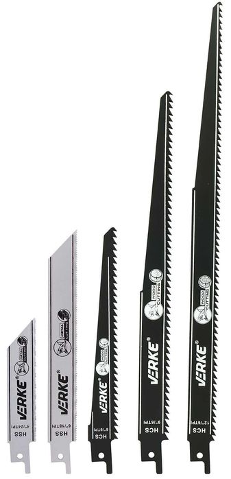 Brzeszczoty do piły szablastej   MIX 5 SZT VERKE