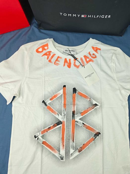 Koszulka męska tshirt Balenciaga kolory krótki rękaw premium M-XXXL