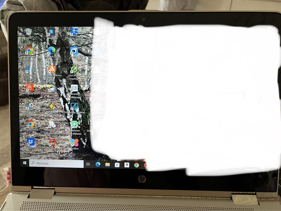 Laptop HP Pavilion x360 Convertible 14-ba022nw ekran tablet