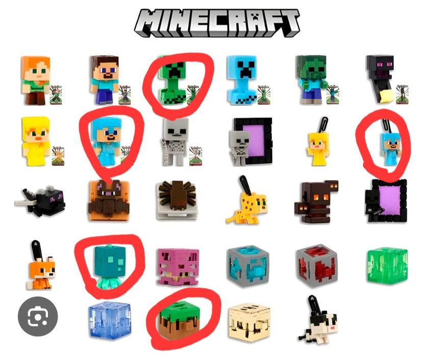 Обміняю фігурки Minecraft