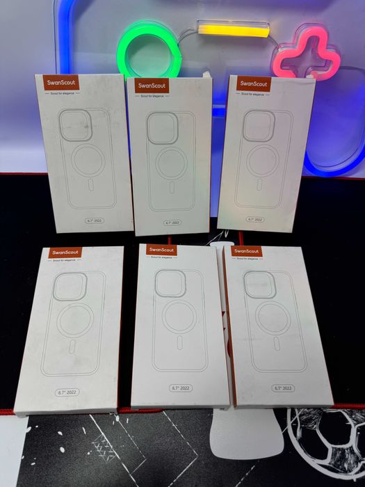 Swanscout Apple iphone 14 pro max Магнітний чохол MagSafe анти-жовтим