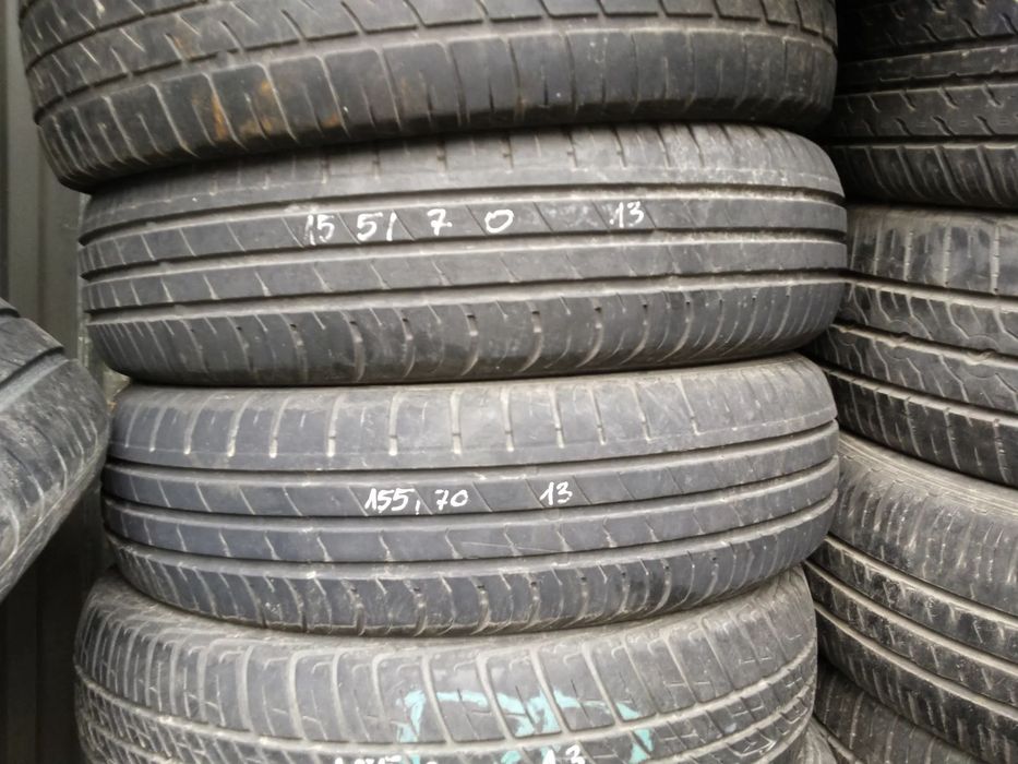 13” - CONTINENTAL - 155/70 r13 cali - LETNIE  Opony - stan: BDB + GWARANCJA !! + możliwy  MONTAŻ !!