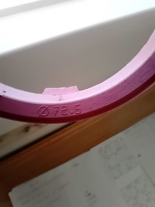 4 anilhas centradoras D74,1mm para D72,5mm