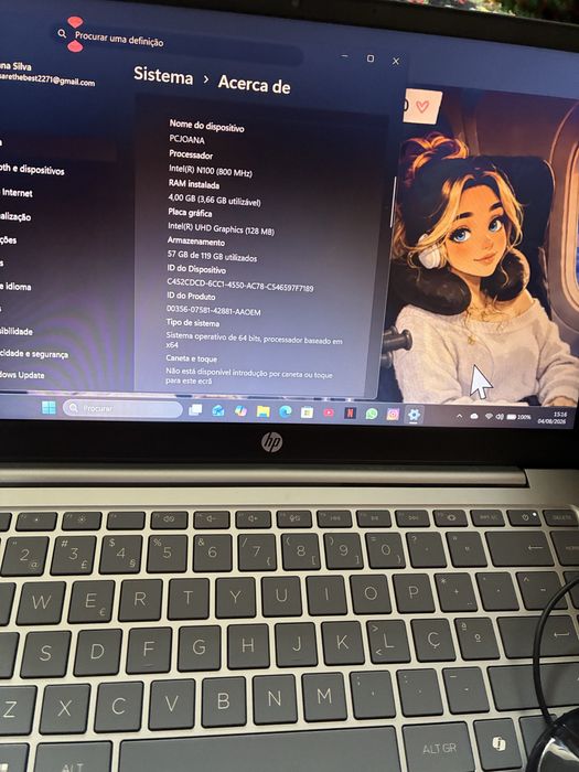 Hp laptop14 epOxxx como novo