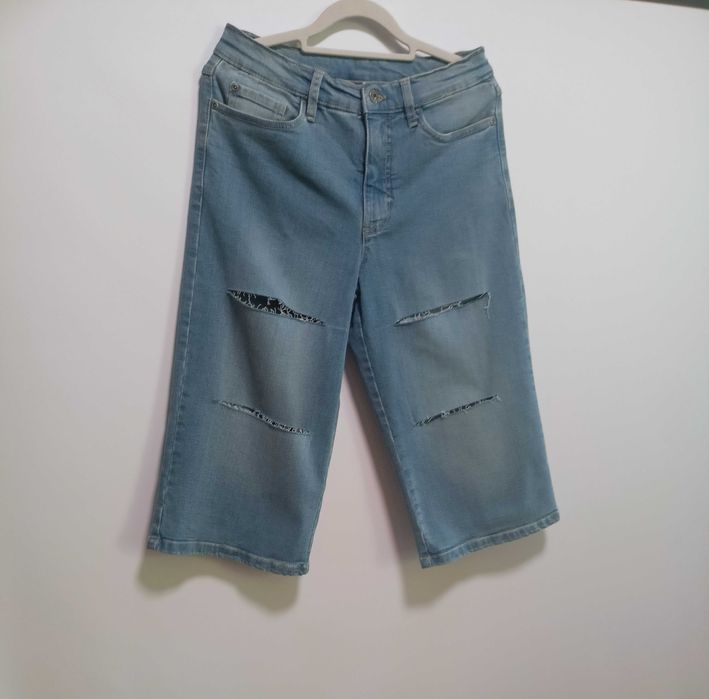 Dżinsowe bermudy wysoki stan 38/40