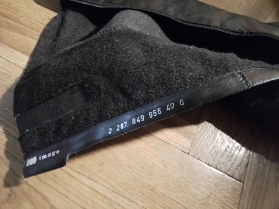 Красивые и удобные сапоги 40 раз.,кожа, Польша