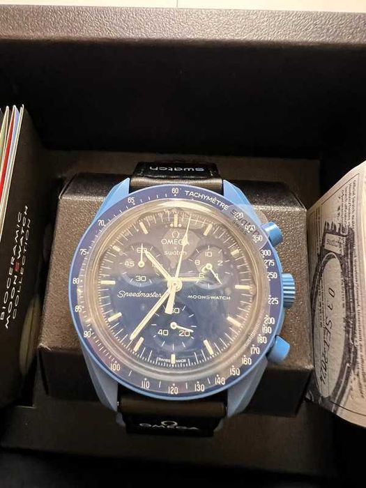 Omega x Swatch Bioceramic Neptune - SO33N100 Durable & Stylish