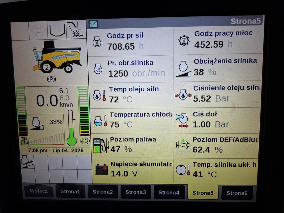 New Holland Cx5.80 pachnie nowosćio unikat  Tc