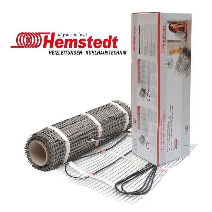 Електрична тепла підлога, нагрівальний мат Hemstedt, Німеччина