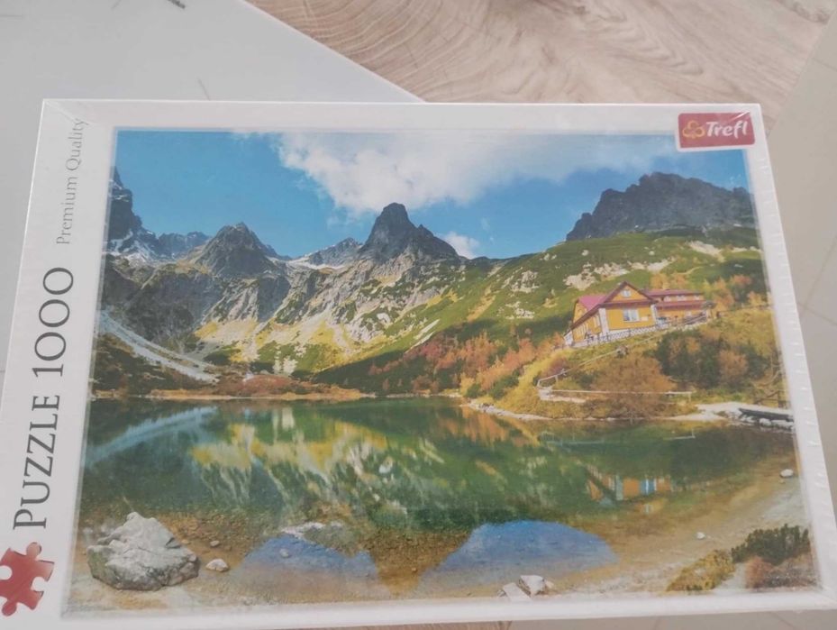 Puzzle 1000 elementów, schronisko w Tatrach Słowacja.
