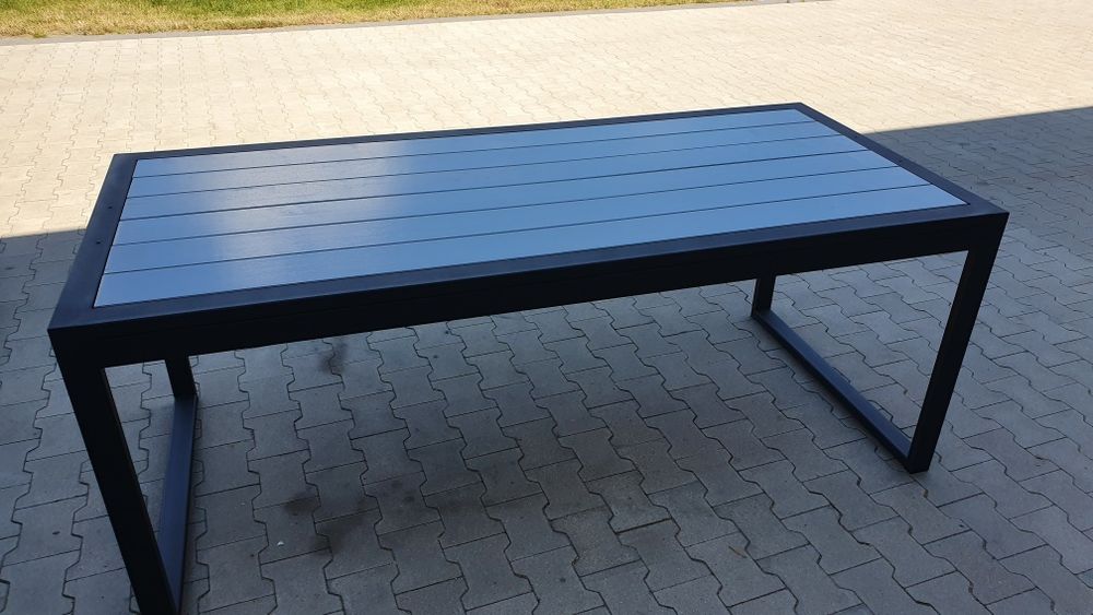 Stół tarasawy ogrodowy duży stabilny 200x100x77