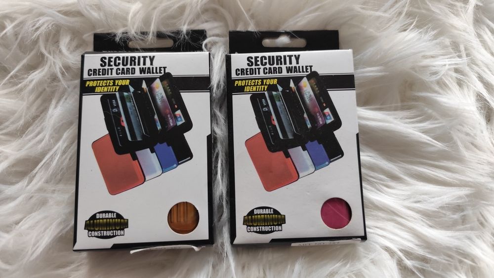 Dwie sztuki Etui na karty metalowe