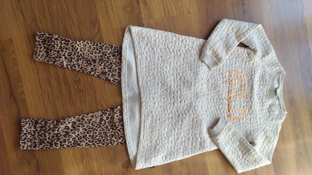 Panterka legginsy tunika 110/116