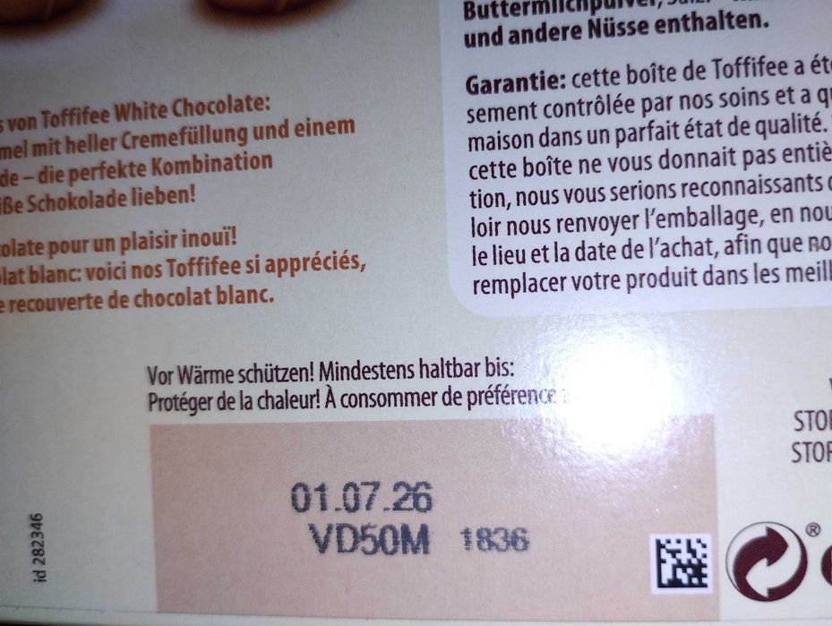 Toffifee White Chocolate z Niemiec