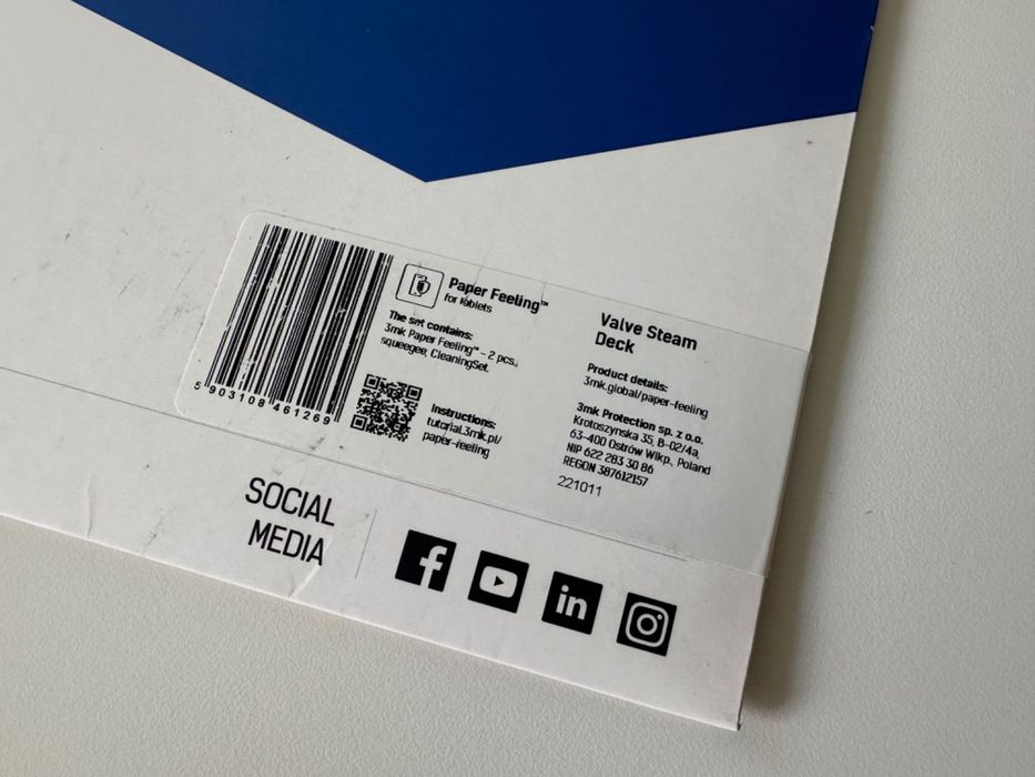 Películas 3mk Paper Feeling Valve Steam Deck Novo Selado