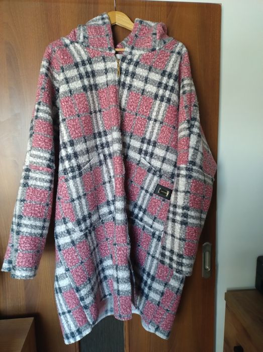 Płaszcz z bukli Oversize  rozmiar 52/54