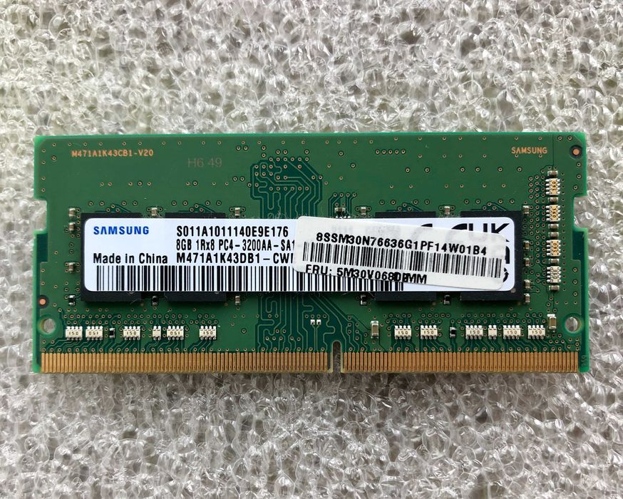 Модуль памяти 8Gb для ноутбука SODIMM DDR4 3200 Samsung