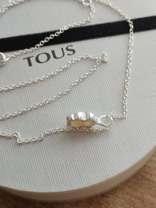 Łańcuszek z misiem masa perłowa