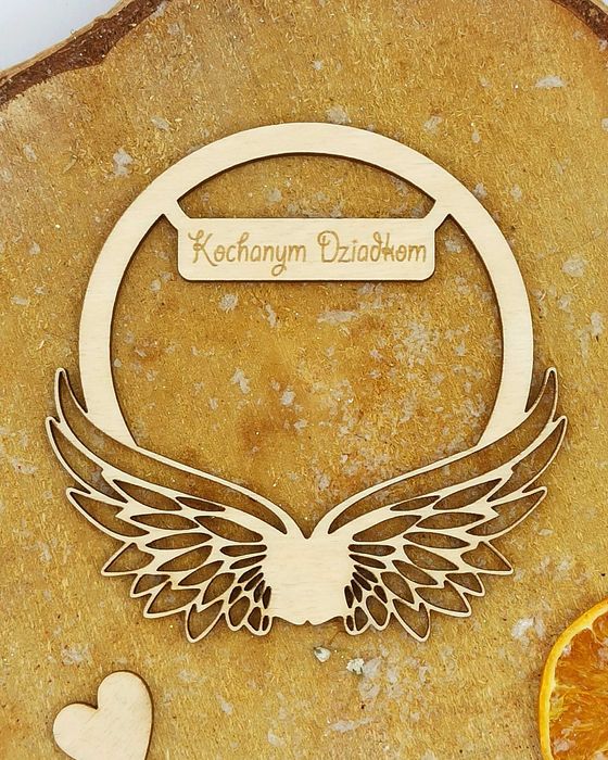 koła ze skrzydełkami do aniołków / makramy