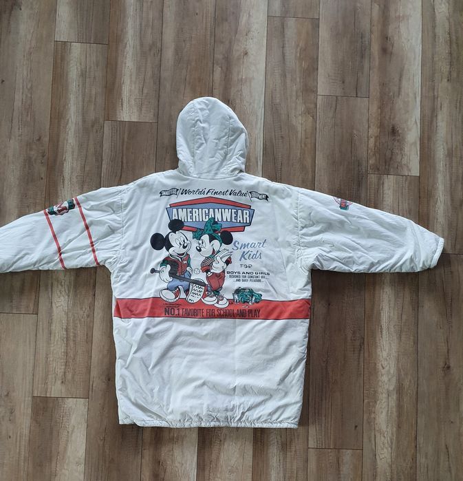 Kurtka długa Płaszcz MICKEY MOUSE dwustronna
