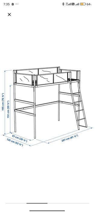 Cama beliche c/colchão