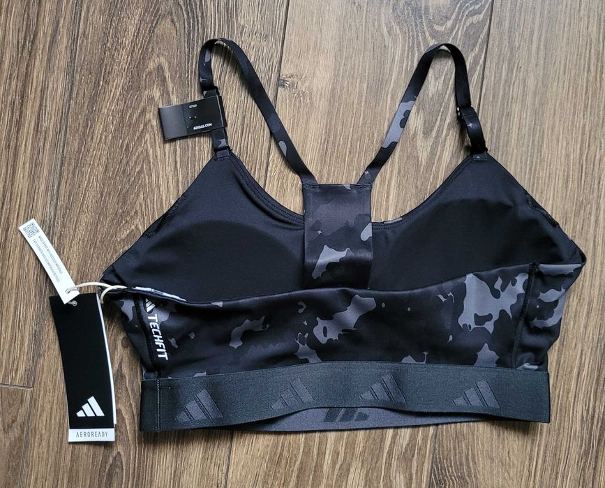 sportowy biustonosz stanik Adidas Training S techfit aeroready czarny