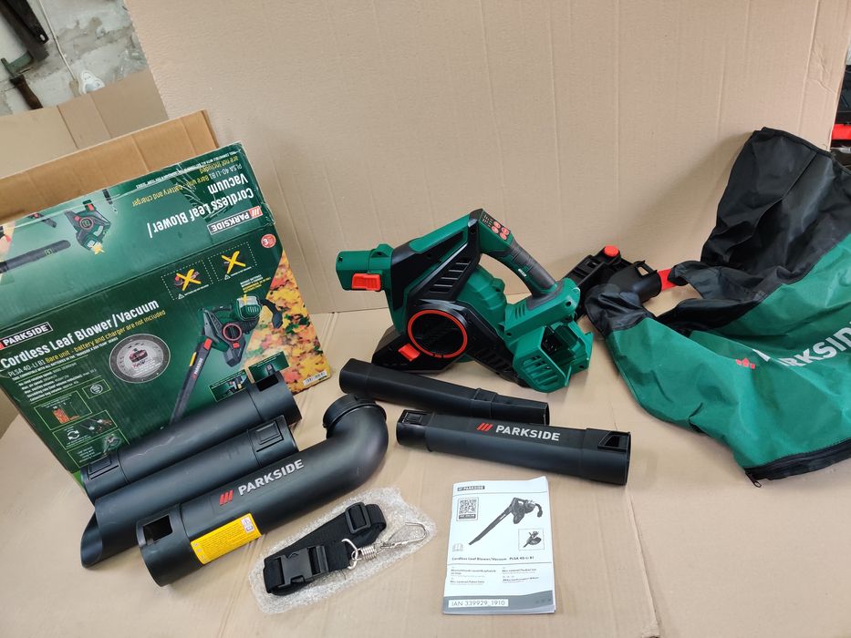 Акумуляторний садовий пилосос/дуйка зНімеччин PARKSIDE PLSA 40/пылесос