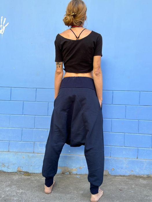 Szarawary dresowe niebieskie