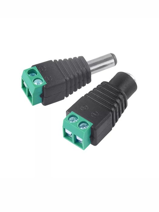 Conector DC macho fêmea
