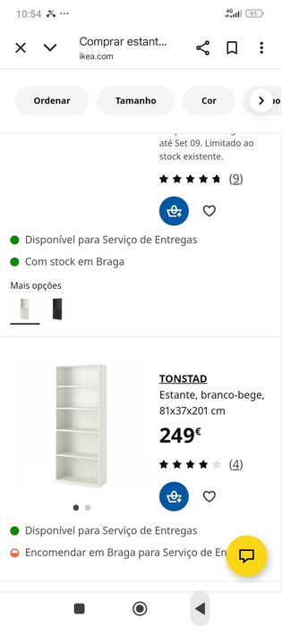 Estante Tonstad IKEA branca