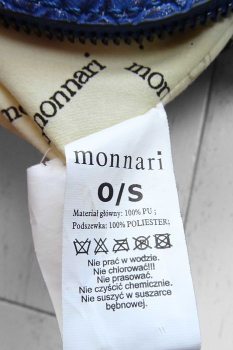 Torebka kuferek ażurowa, Monnari, niebieska