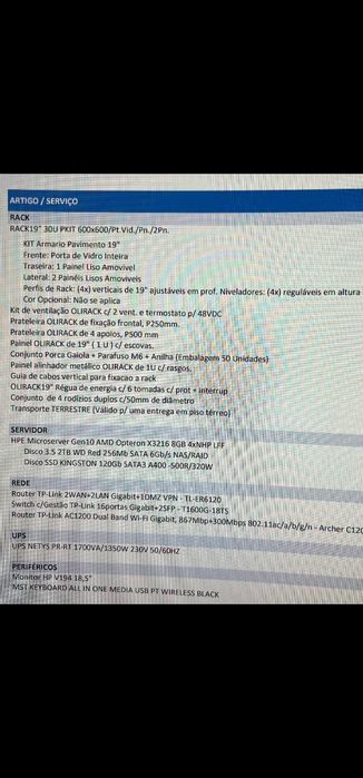 Ecorack com todos os componentes