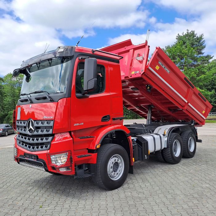 Mercedes-Benz Arocs 2645 / Wywrotka / Meiller - Kipper +Bordmatic / 6x4 z Niemiec / Nowe opony 100%  3 stronny kiper / Stan idealny  / Zaczep do przyczepy / (nie 6x6)