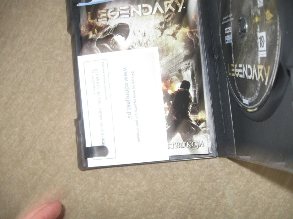 Gra LEGENDARY pc dvd.