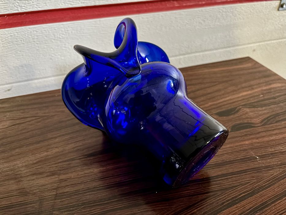 Wazon Osiołek Czesław Zuber Huta Barbara kobaltowy PRL lata 70 kobalt