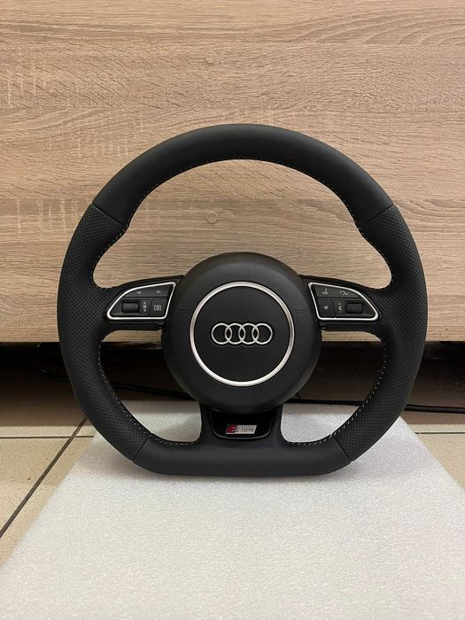 Volante AUDI S-LINE A3 8V A4 B8 TT 8J Q3 Q5 (Personalizável)