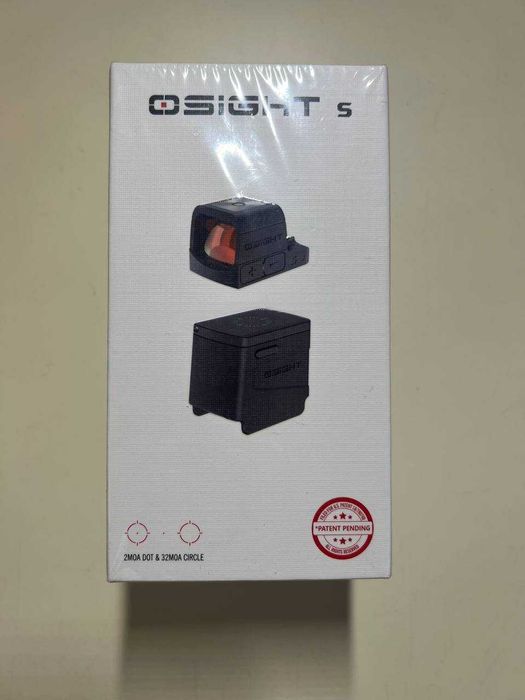 Приціл коліматорний Osight Model S точка 2 МОА + коло 32 MOA