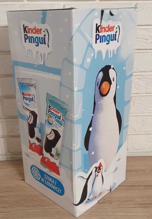 duży Pingwin Kinder Pingui maskotka pluszowa 50cm