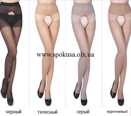 Вульгарные колготки - открытая промежность 20DEN (S/M/L/XL/XXL) Чулки