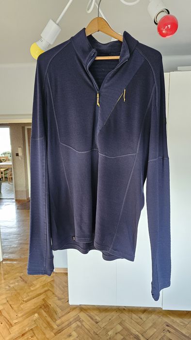 Koszulka męska trekkingowa z długim rękawem forclaz MT900 merino bluza