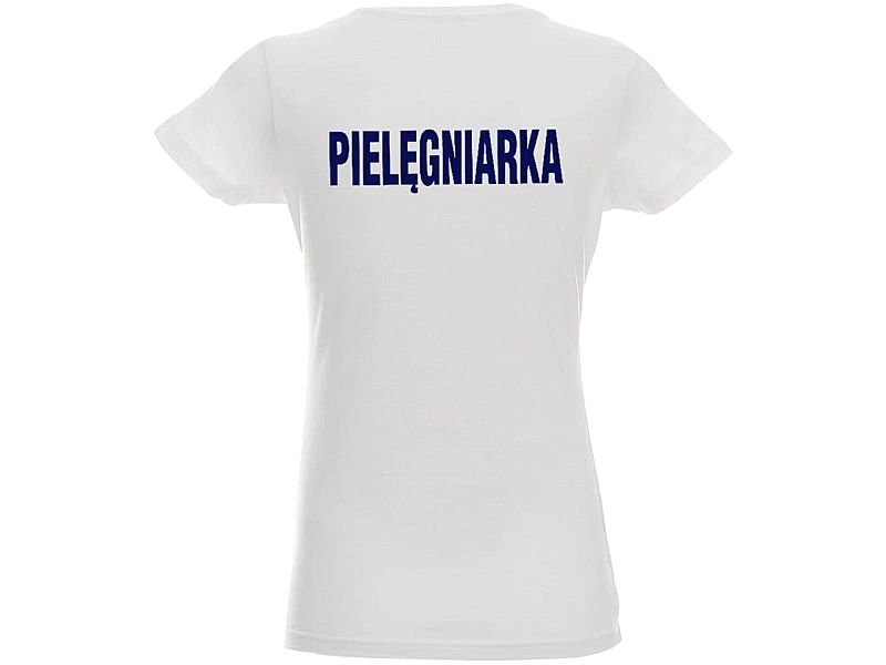 Koszulka damska PIELĘGNIARKA biała (XS)