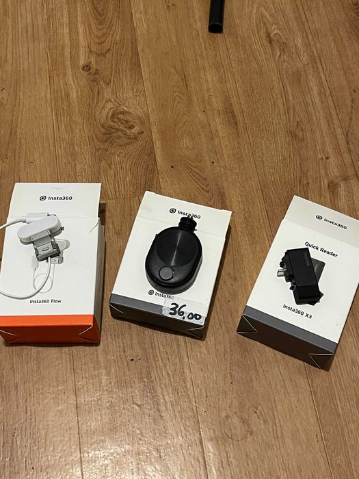 Acessórios insta 360 (Bullet time cord, Spotlight, Quick reader)